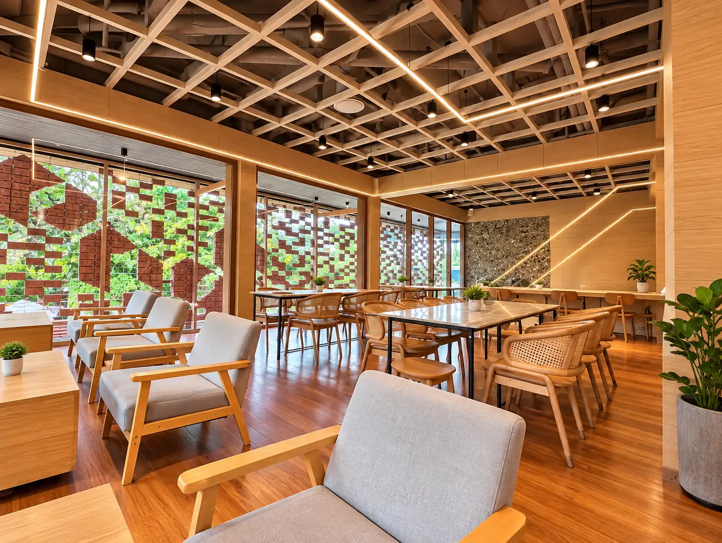 Upstairs seating