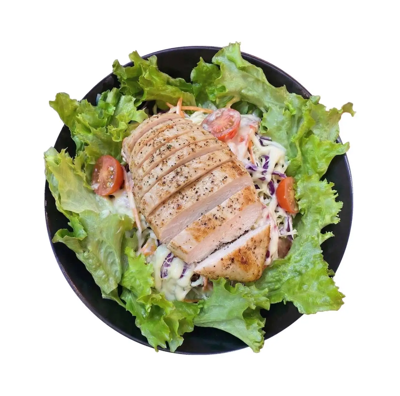 สลัดผักรวมอกไก่