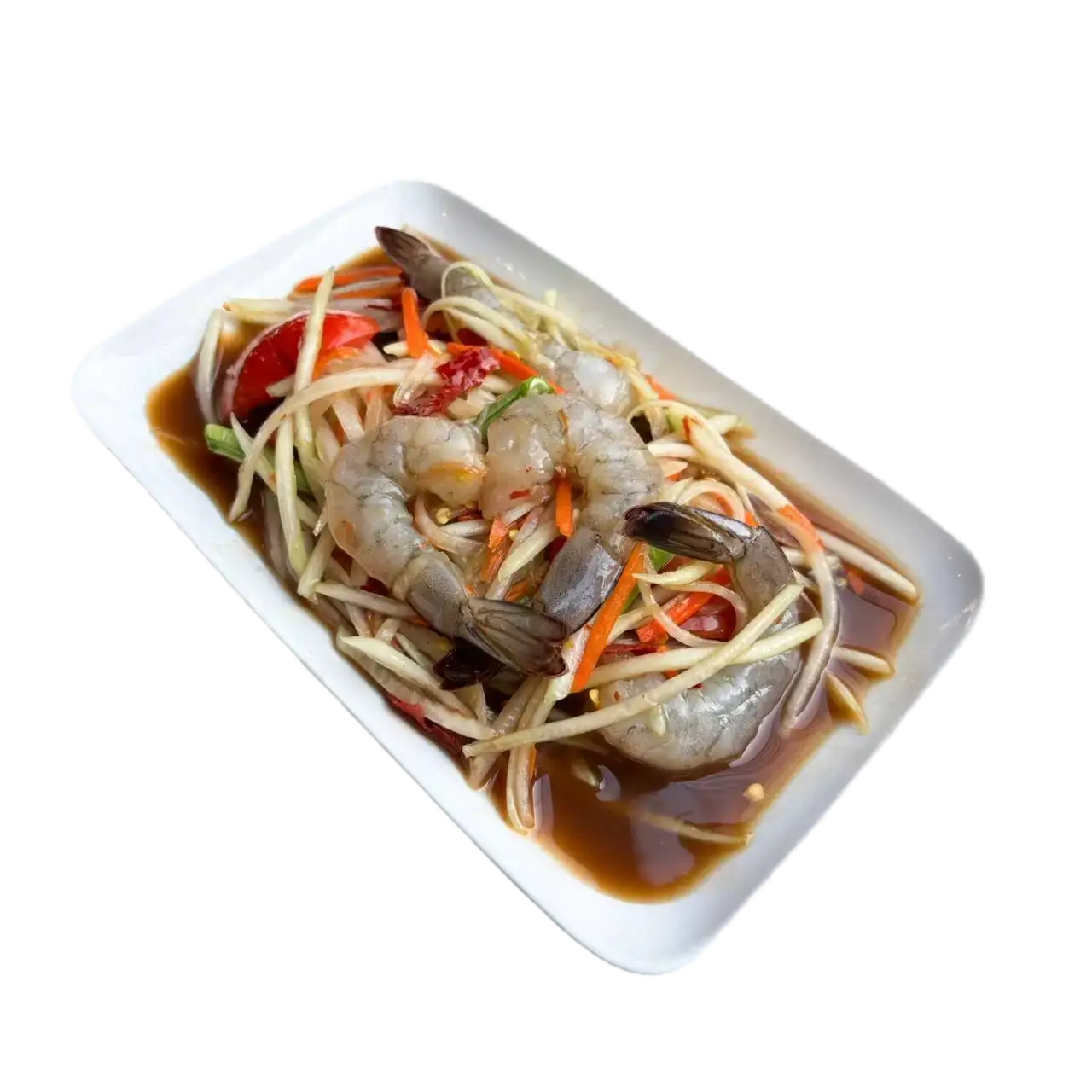 ตำกุ้งสด / สุก