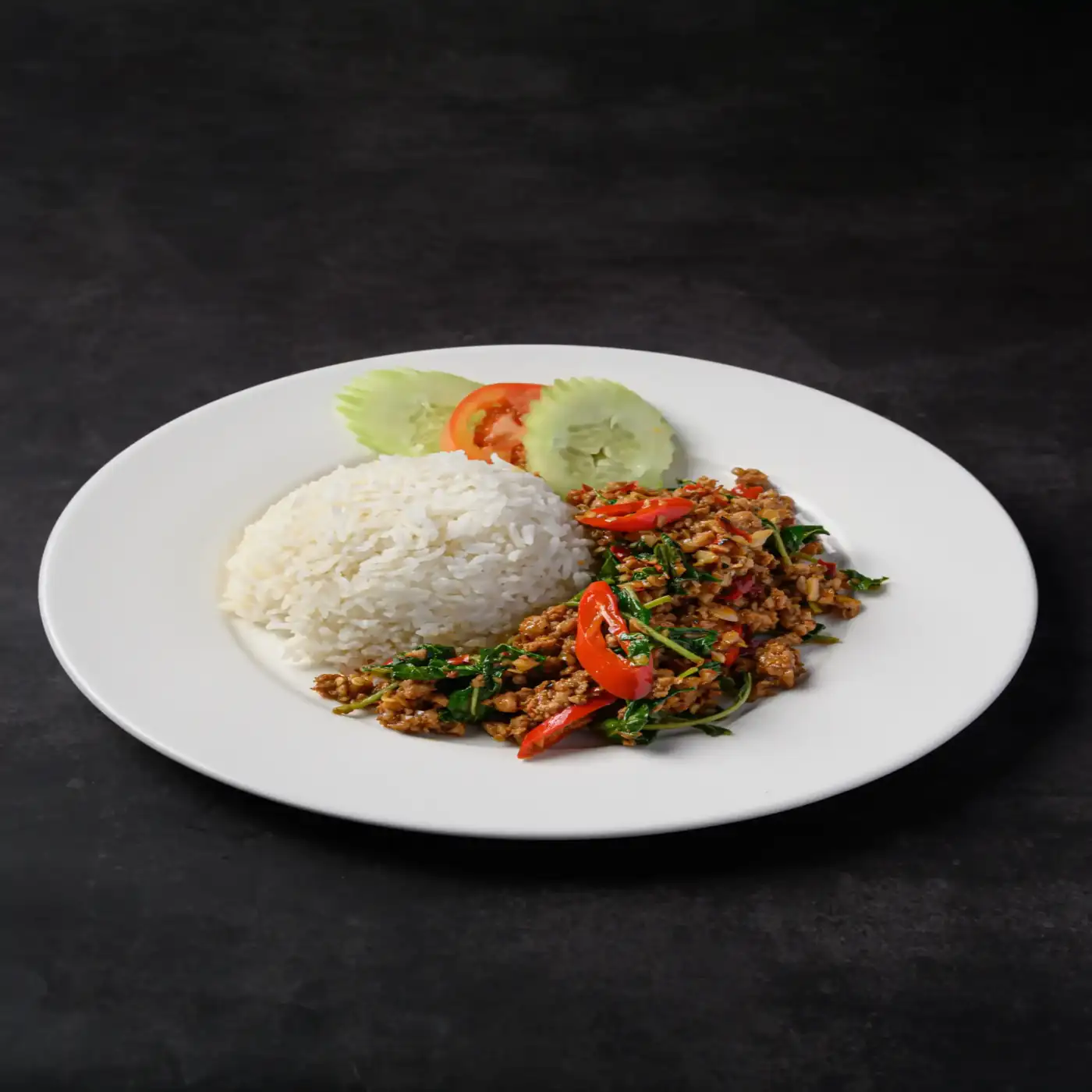 ข้าวกะเพรา (ไก่ / หมู)