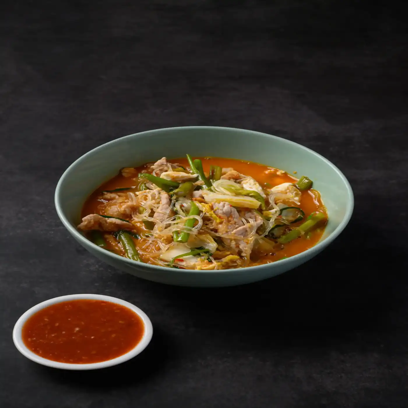 สุกี้แห้ง ไก่ / หมู